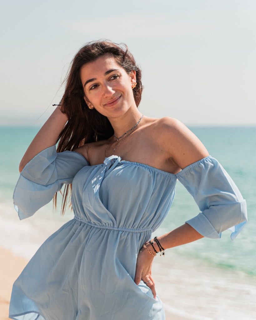 Sesión de fotos en la playa